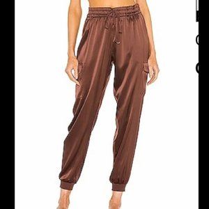CAMI NYC SILK CARGO PANTS